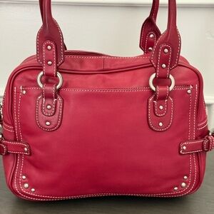 Tignanello Red Leather Handbag